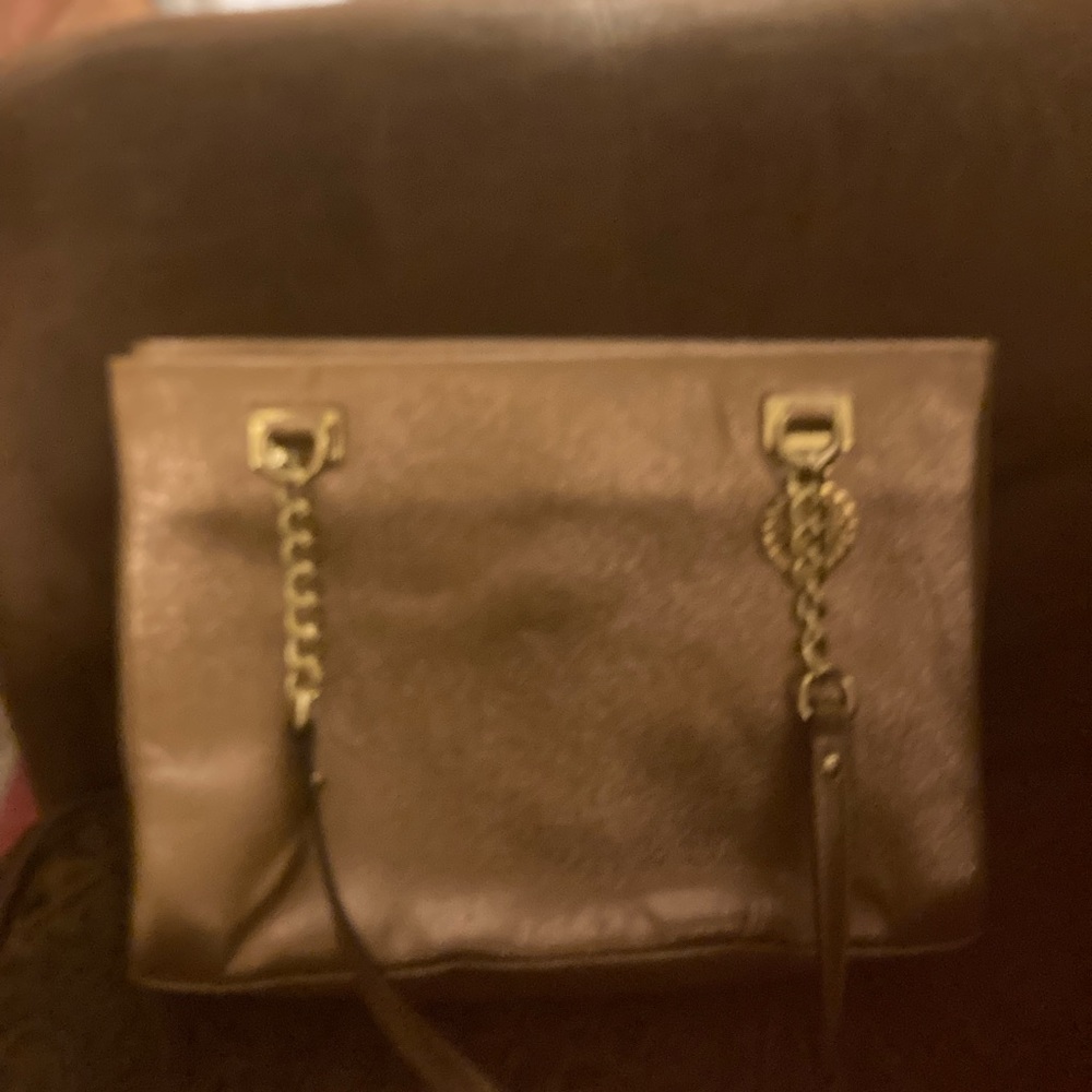 Gold Calvin Klein purse